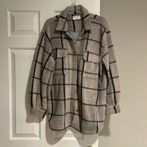 Z Supply Shacket Plaid Super Soft NWOT size medium